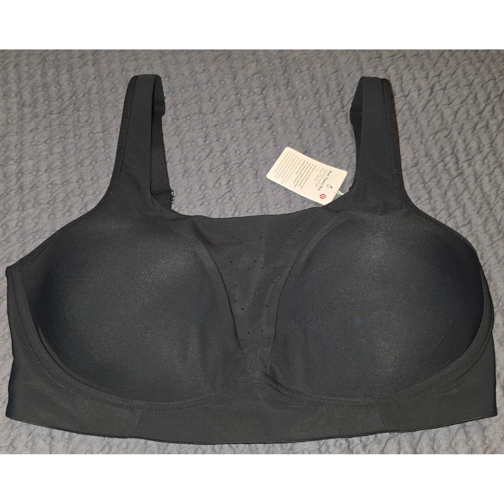 Lululemon Run Times Bra 36DD Black High Support Sports Bra LW2DINS New W/Tag